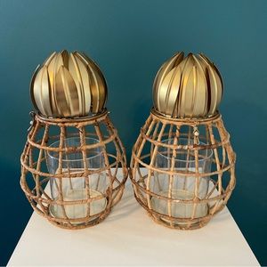 Opalhouse Pineapple Hurricane Lantern